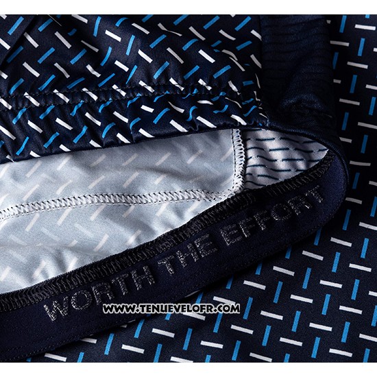 2019 Maillot Ciclismo La Passione Bleu Manches Courtes et Cuissard